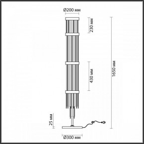 Торшер Odeon Light York 4788/12F в Губахе - gubaha.mebel24.online | фото 3