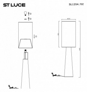 Торшер ST-Luce Jackie SL1354.705.01 в Губахе - gubaha.mebel24.online | фото 5