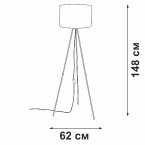 Торшер Vitaluce V2957 V2957-0/1P в Губахе - gubaha.mebel24.online | фото 4