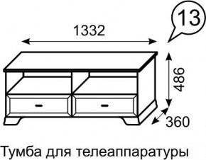 Тумба для телеаппаратуры Венеция 13 бодега в Губахе - gubaha.mebel24.online | фото 2
