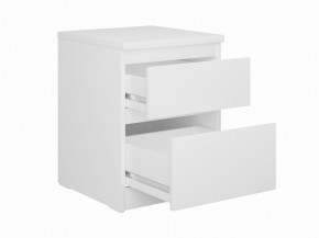 Тумба КАСТОР малая с двумя ящиками, цвет белый в Губахе - gubaha.mebel24.online | фото 2