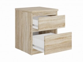 Тумба КАСТОР малая с двумя ящиками, цвет Дуб Сонома в Губахе - gubaha.mebel24.online | фото 2