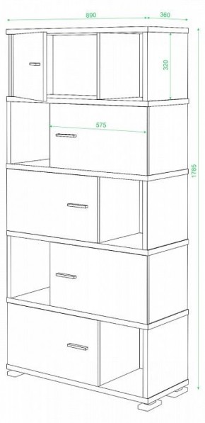 Тумба комбинированная Домино нельсон СБ-30/5 в Губахе - gubaha.mebel24.online | фото 2