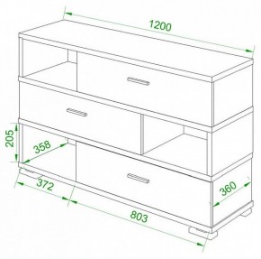 Тумба комбинированная Домино СБ-40/3-ПВК в Губахе - gubaha.mebel24.online | фото 2