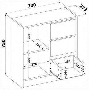 Тумба комбинированная Т-1 в Губахе - gubaha.mebel24.online | фото 4