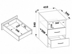 Тумба КТ-09.1 в Губахе - gubaha.mebel24.online | фото 2