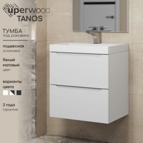 Тумба под раковину Uperwood Tanos 70 см, подвесная, белая матовая в Губахе - gubaha.mebel24.online | фото 5