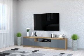 Тумба под ТВ "Хилтон" (Крафт золотой/Графит) в Губахе - gubaha.mebel24.online | фото