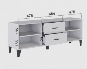 Тумба под ТВ ТВМ-6 (белый) в Губахе - gubaha.mebel24.online | фото 2