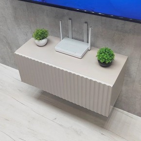 Тумба подвесная под ТВ LINES MTV1-MA 750 Бежевый (Леда-М 10.1.5) в Губахе - gubaha.mebel24.online | фото 6