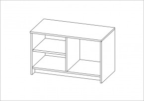 Тумба СИРИУС двухдверная низкая, цвет Дуб Венге в Губахе - gubaha.mebel24.online | фото 2