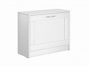 Тумба СИРИУС с откидной полкой для обуви, цвет белый в Губахе - gubaha.mebel24.online | фото