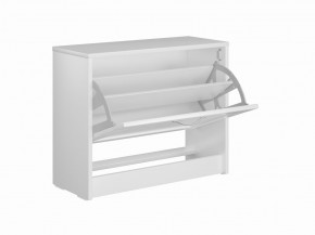 Тумба СИРИУС с откидной полкой для обуви, цвет белый в Губахе - gubaha.mebel24.online | фото 3