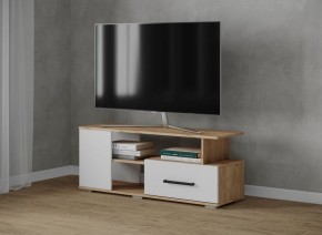 Тумба ТВ Парус-4 Дуб крафт золотой/Белый в Губахе - gubaha.mebel24.online | фото