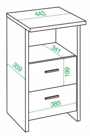 Тумбочка Домино Лайт ТЯЛ в Губахе - gubaha.mebel24.online | фото 2