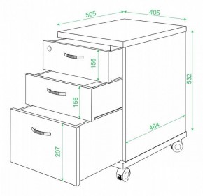 Тумбочка Домино нельсон ТС-2 в Губахе - gubaha.mebel24.online | фото 2