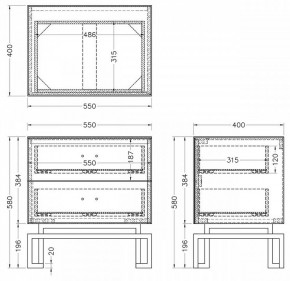 Тумбочка KFG085-NI в Губахе - gubaha.mebel24.online | фото 5
