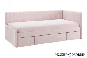 ТВИКС Кровать (тахта) с ящиками 900 (нежно-розовый) в Губахе - gubaha.mebel24.online | фото