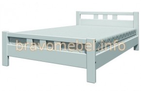 ВЕРОНИКА-2 Кровать из массива 900 (Белый античный) в Губахе - gubaha.mebel24.online | фото