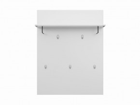Вешалка СИРИУС настенная с полкой, цвет белый в Губахе - gubaha.mebel24.online | фото