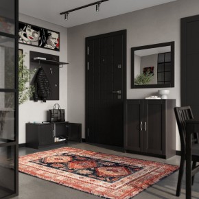 Вешалка СИРИУС настенная с полкой, цвет Дуб Венге в Губахе - gubaha.mebel24.online | фото 4