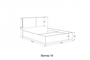 ВИНТЕР - 16 ПМ Кровать 1600 с ортопедом с ПМ НК в Губахе - gubaha.mebel24.online | фото 2