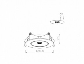 Встраиваемый светильник Arte Lamp Kaus A4761PL-1WH в Губахе - gubaha.mebel24.online | фото 3