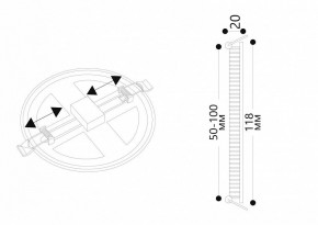 Встраиваемый светильник Arte Lamp Mesura A7972PL-1WH в Губахе - gubaha.mebel24.online | фото 5