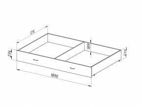Ящик для металлических кроватей 120*190 (Венге) в Губахе - gubaha.mebel24.online | фото
