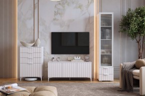 ЗЕФИР Гостиная К1 (белое дерево/белый муар) в Губахе - gubaha.mebel24.online | фото